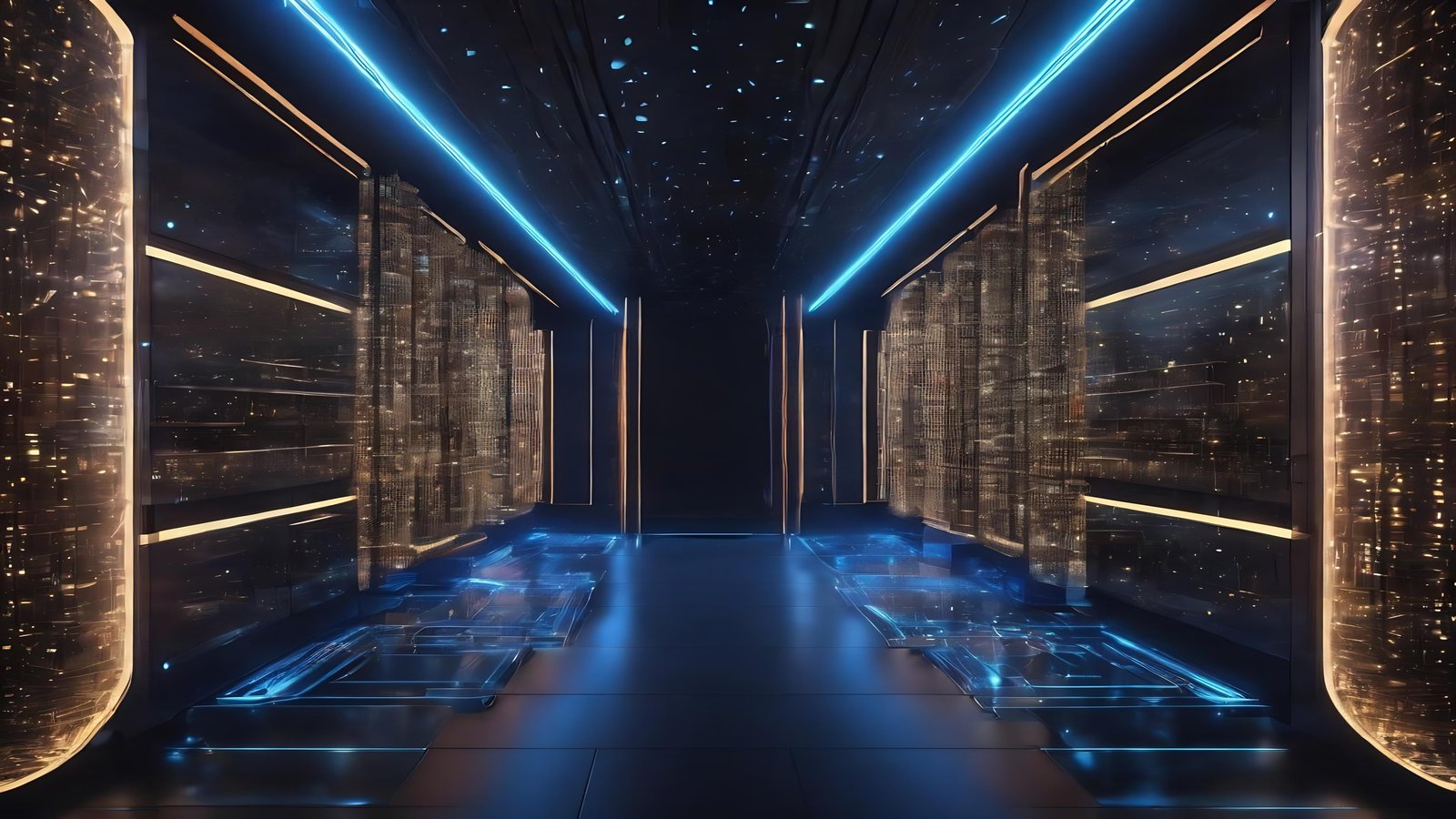 Cloud computing infrastructure visualisation with game controller icons and streaming data flows