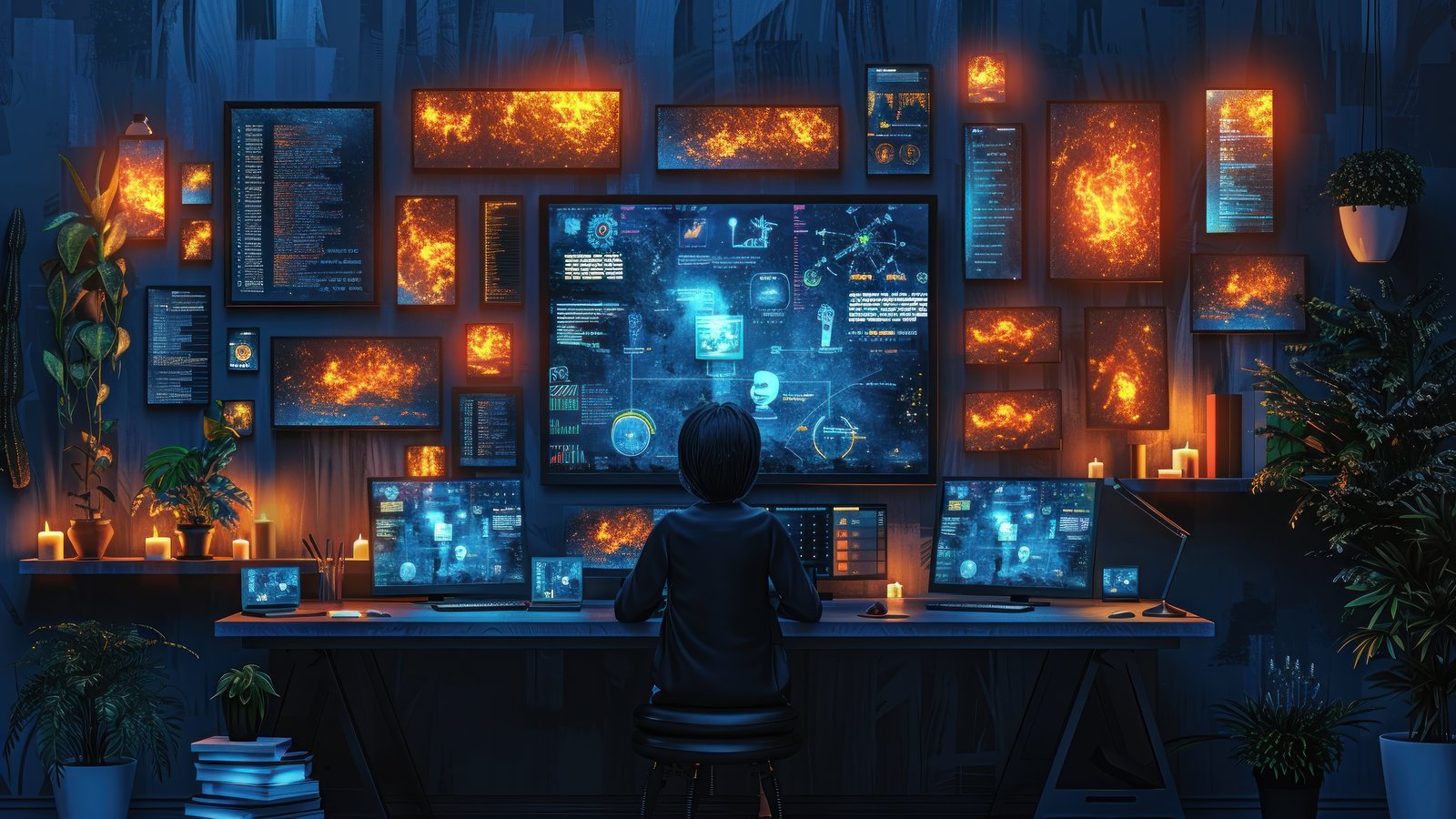 HGE engine development environment showing C++ code editor with sprite rendering output on a dark interface